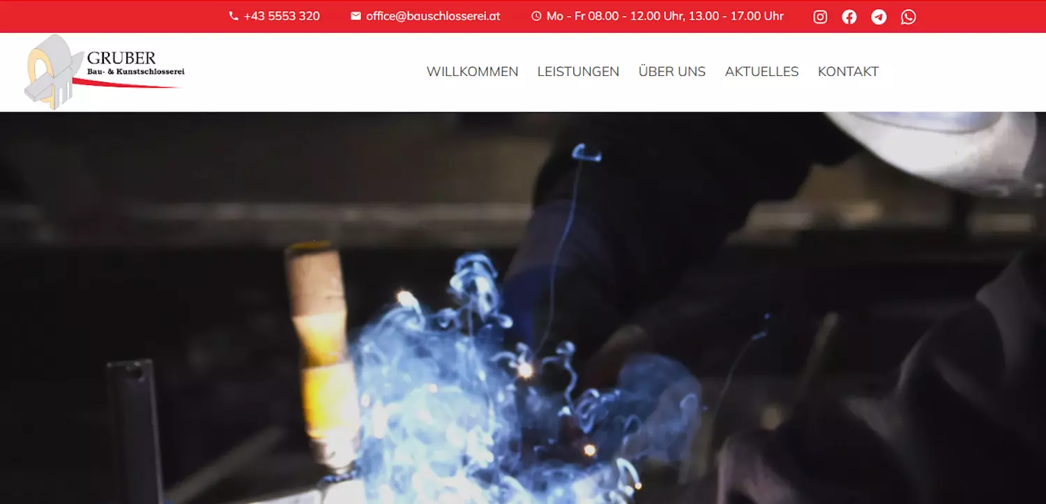 Bauschlosserei, Homepage für Handwerker, Österreich, Deutschland, Schweiz, Igl-Web, Paraguay