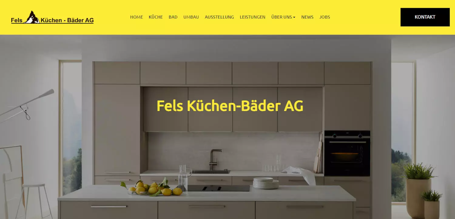 Fels, Küchen-Bäder, Homepage für Handwerker, Österreich, Deutschland, Schweiz, Igl-Web, Paraguay