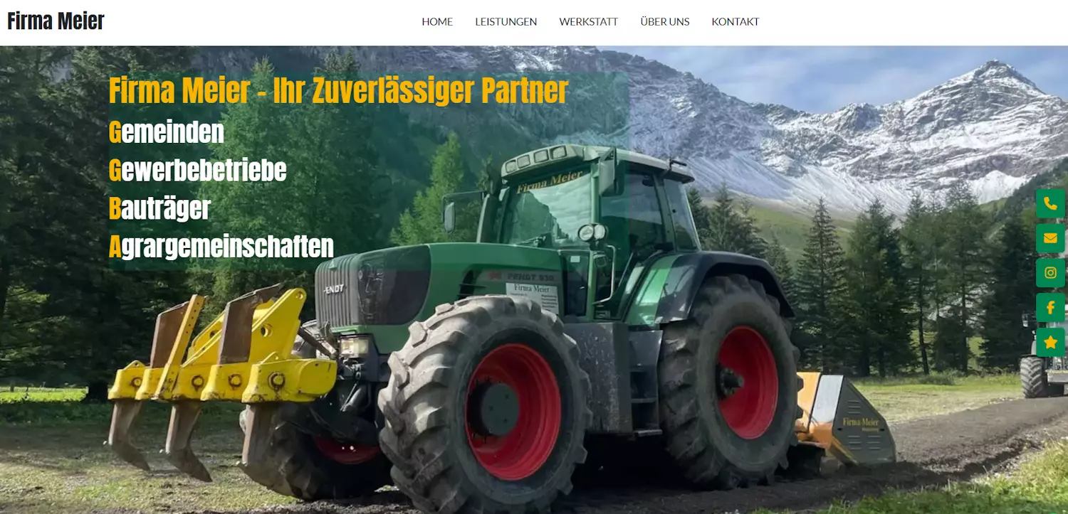 Website für Dienstleister, Igl-Webdesign, Österreich, Deutschland, Schweiz