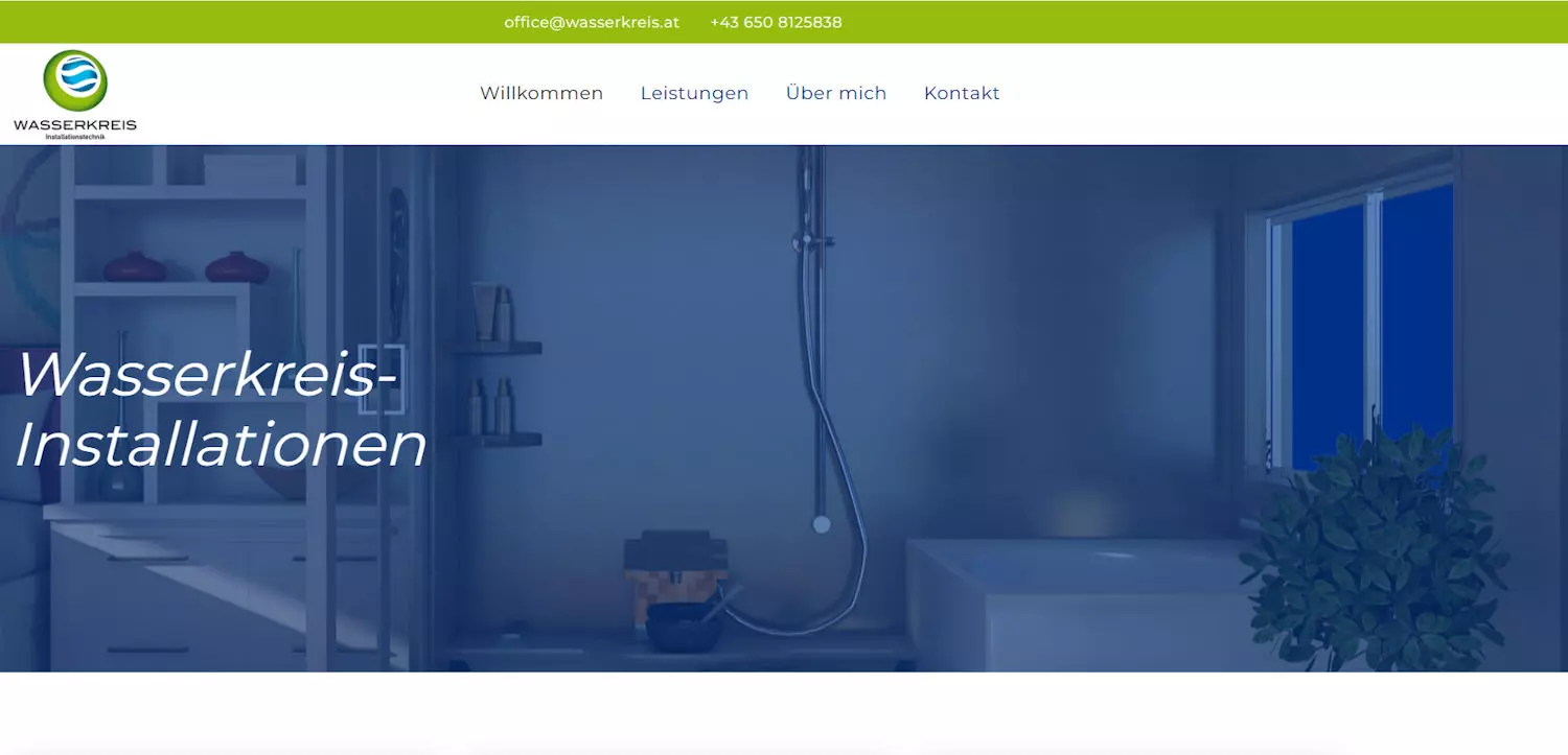 Wasserkreis, Homepage für Handwerker, Österreich, Deutschland, Schweiz, Igl-Web, Paraguay